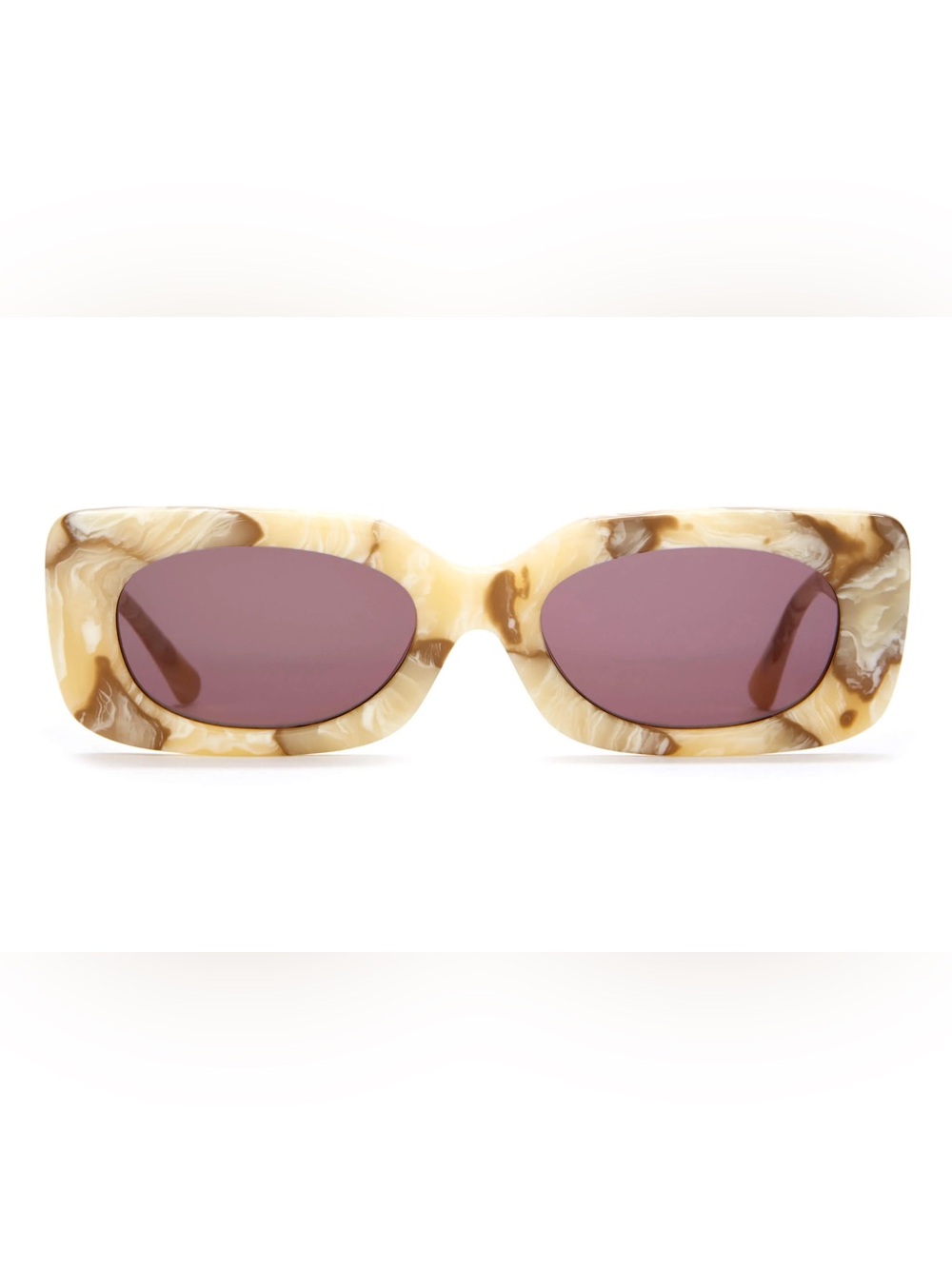 Crap Eyewear The Supa Phreek - Cream Marble Bio & Plum Lense